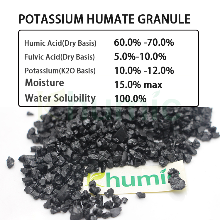 Manufacturing facility-Sourced 'Khumic-AG' Natural Fertilizer with Potassium Humate and Humic Acid for Agriculture