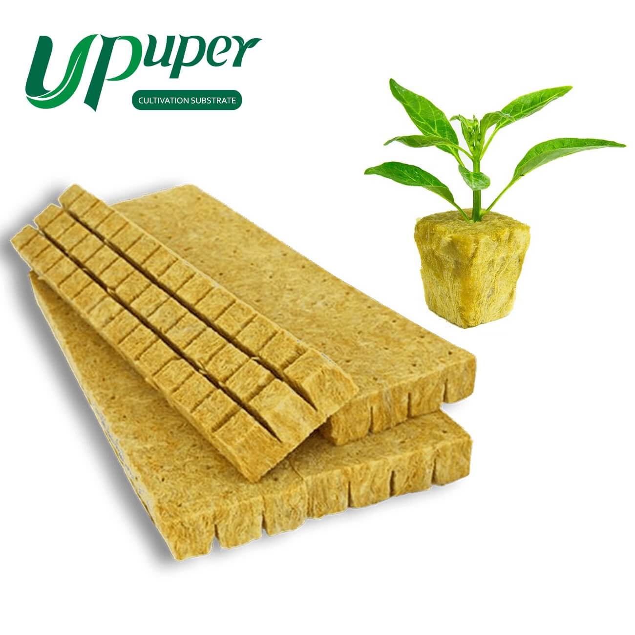 UPuper Hydroponic Rock Wool Starter Cubes for Indoor Plant Cloning and Seed Sprouting